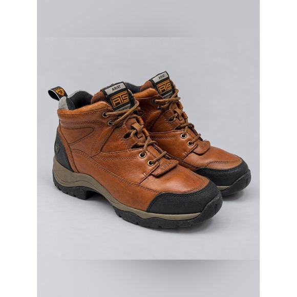 Ariat Shoes - Ariat ATS Leather Lace Up Ankle Boots Size 7 Rugged Hiking Work Utility Boots